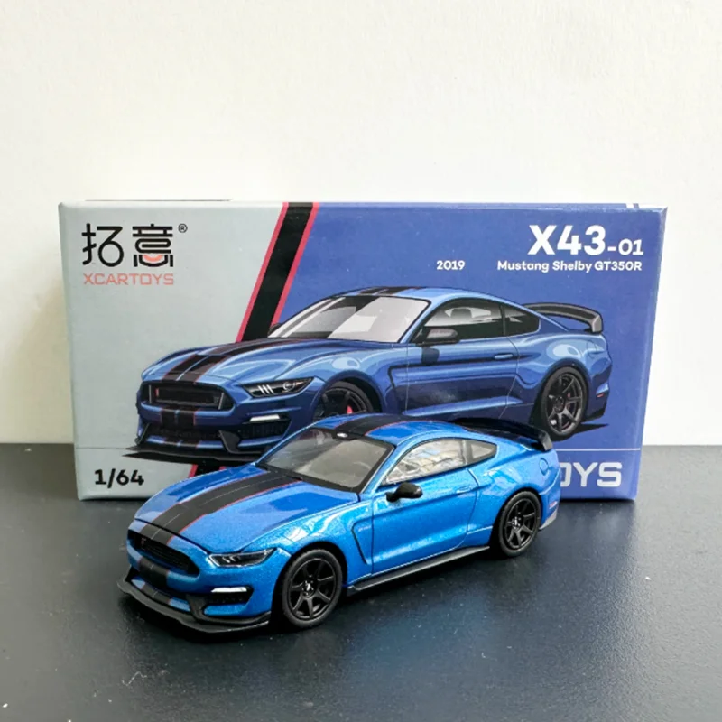 XCARTOYS Diecast 1:64 Scale 2019 Mustang Shelby GT350R Alloy Simulation Car Model Collection Souvenir Boy Holiday Gift Display