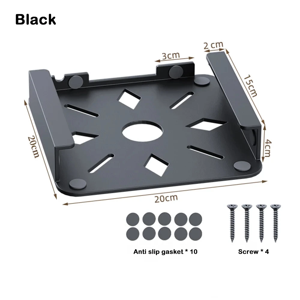 Soporte de escritorio de aleación de aluminio para Mac Mini funda protectora soporte Vertical de refrigeración para ordenador portátil montado en la pared/soporte inferior de mesa