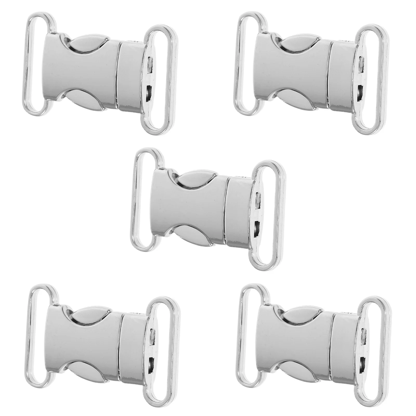 

5Pcs Zinc Alloy Metal Buckles Quick Side Release for Pet Collars Hiking Gear Backpack Straps Survival Bracelets