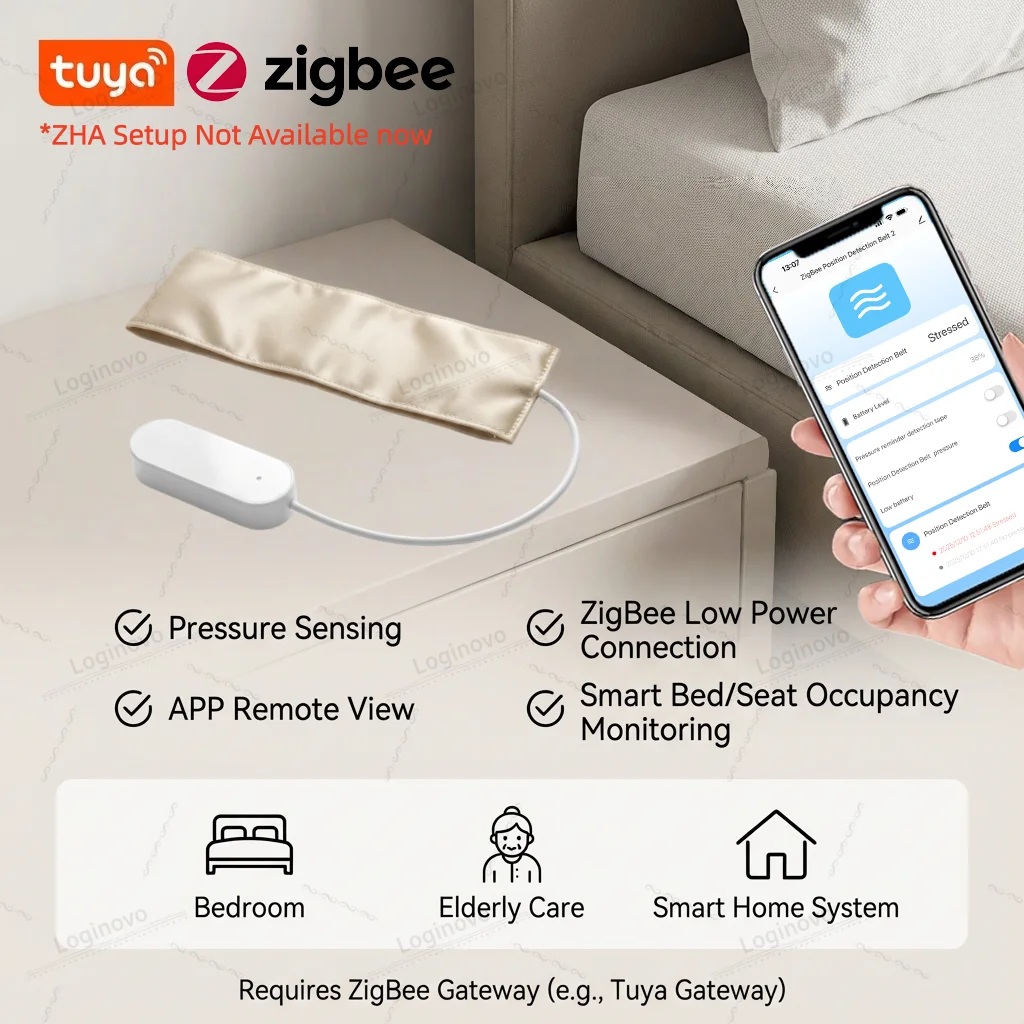 

Tuya Zigbee Pressure Sensor Detector Gravity Force Detection Smart Life APP Alarm Sensor Monitor For Smart Home Automation Scene