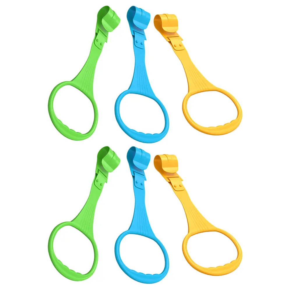 6pcs Crib Rings Toddler Exercise Arm Strength Walking Tools Pull up Safety Nursery Cot Bed Stand Up Infant Bed