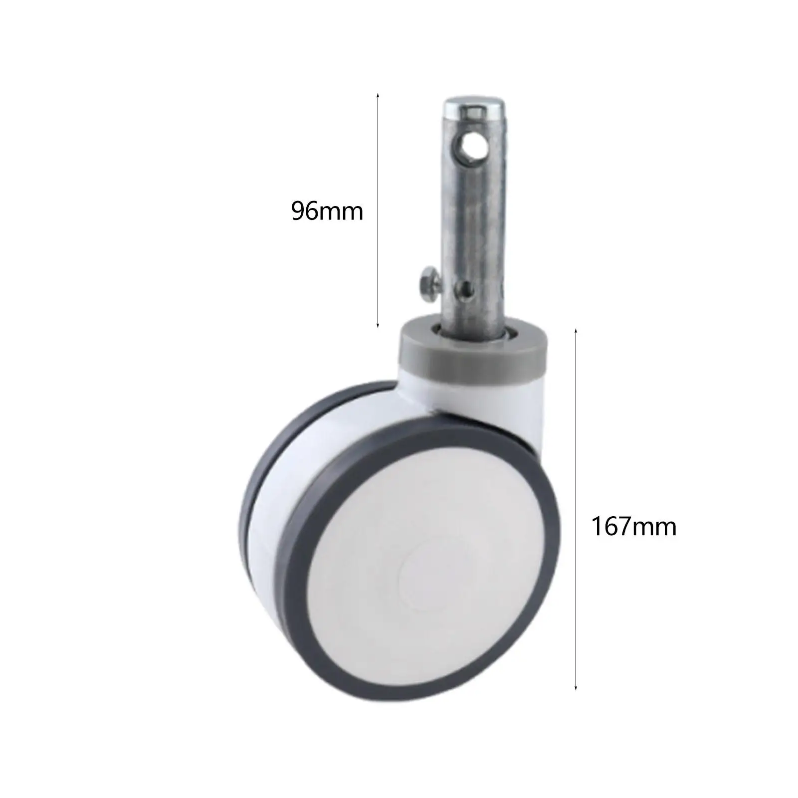 Swivel Stem Caster,Quiet Desk Chair Roller,High Speed Replacement,Grill Casters, Quiet Transport Castors Wheel for Furniture