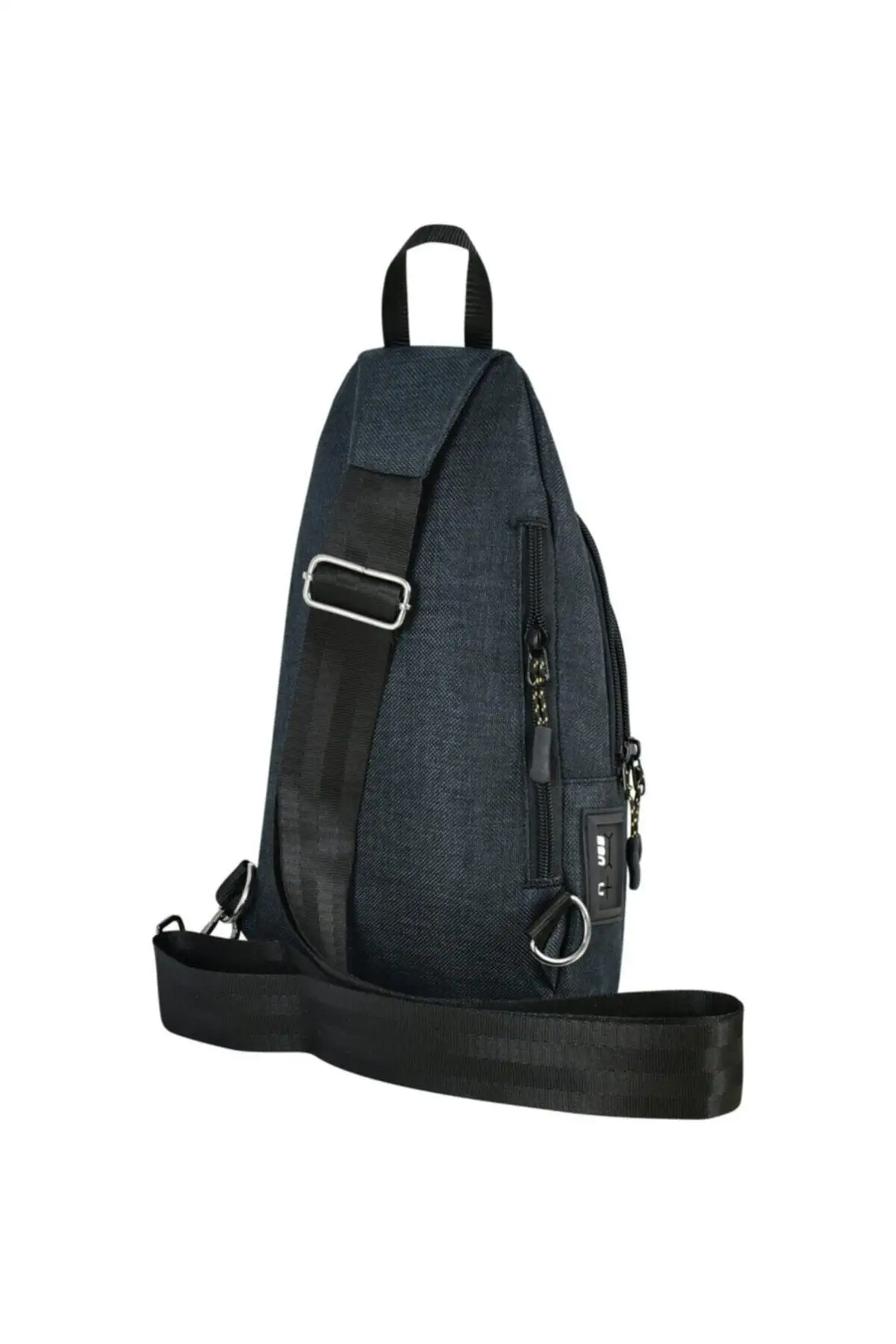 Мужской черный холщовый рюкзак с несколькими лямками через плечо и Usb-гарнитурой, 2022