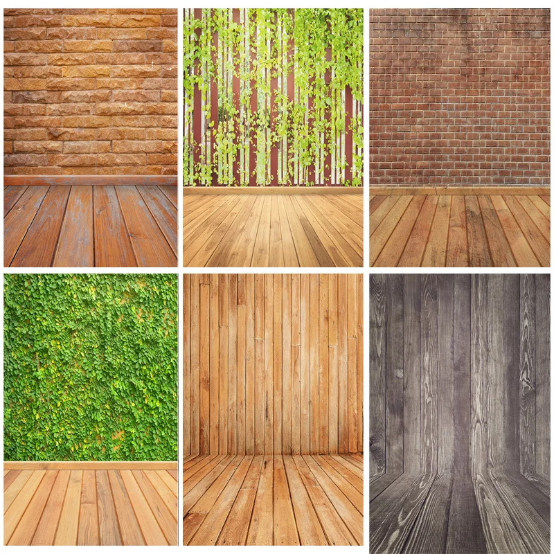 

SHUOZHIKE Wood Board Texture Photography Background Wooden Planks Floor Baby Shower Photo Backdrops Studio Props 210307TZA-03