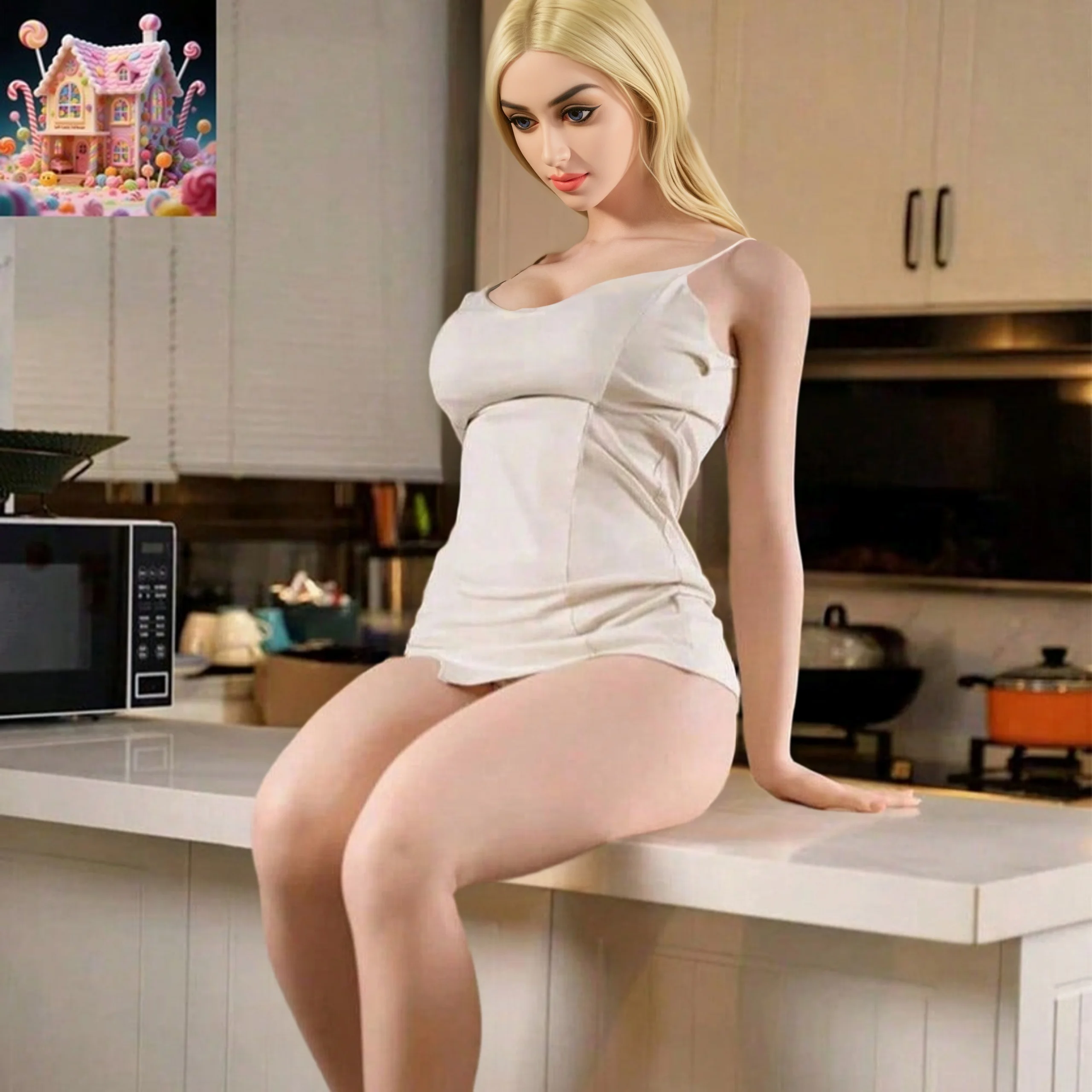 リアルなTPEドール 100cm 140cm 150cm、シームレスな全身ラブドール、可動式フレキシブル合金骨格、リアルな肌の質感