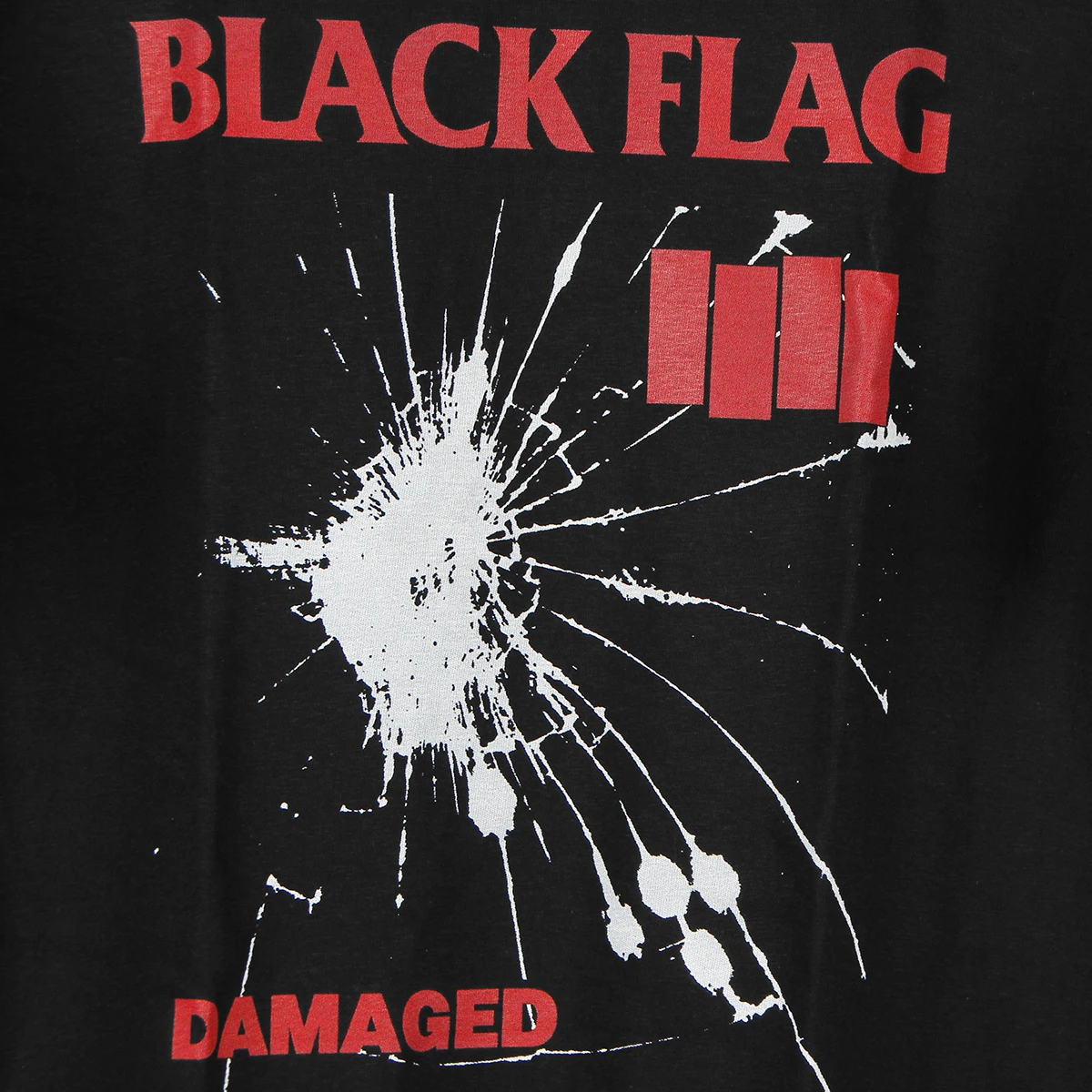 Black Flag T-Shirt Damaged 80S Hardcore Punk Band SST Husker Du Bad Brains Men Summer Cotton Tee Shirt