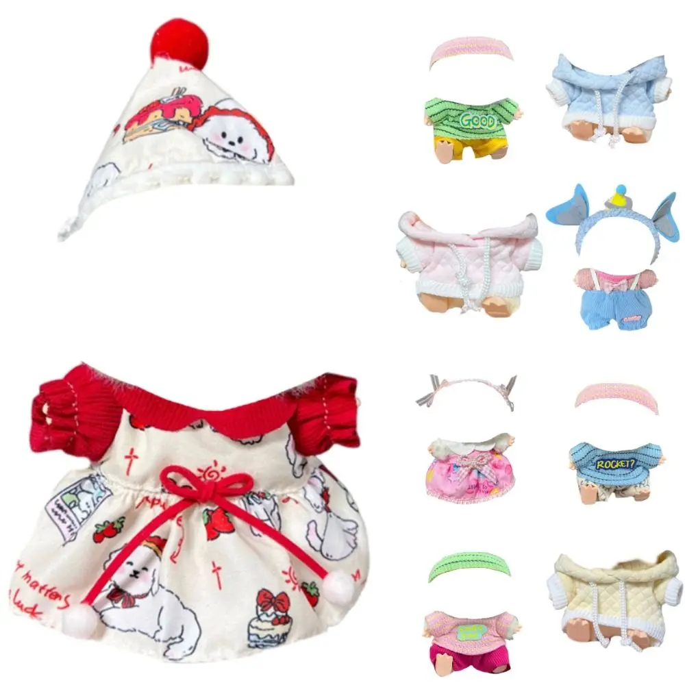 

Модная разноцветная кукольная одежда, замена ручной работы для комбинезона Labubu, комплекты одежды для кукол «сделай сам», кукольный домик