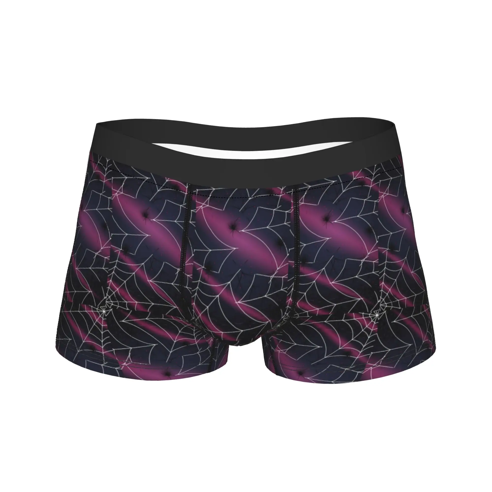 Horror Spider Web Dark Grunge Underwear  Soft Trend Underpants Customs Shorts Briefs For Man Pouch Large Size Boxershorts