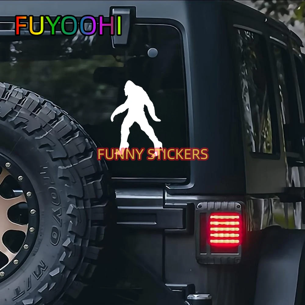 FUYOOHI Bigfoot Sasquatch High Heels Sticker for Laptop,Car,and More - Fun and Unique Decal for Your Vehicle and Personal Items