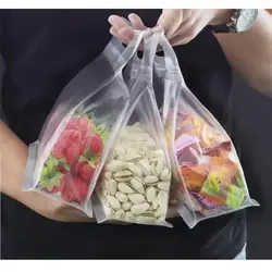 5pcs Reusable Leakproof Food Storage Bags For Nut Grain Vegetable Fruit And Snack Kitchen Organizer Storage Containers