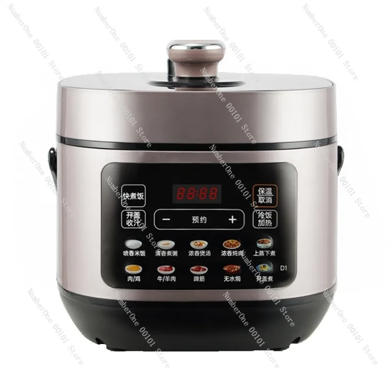 Stainless Steel Double Inner Pot Electric Pressure Cooker 5L 6L Large Capacity Home Multifunction Smart Rice Cooker Preset
