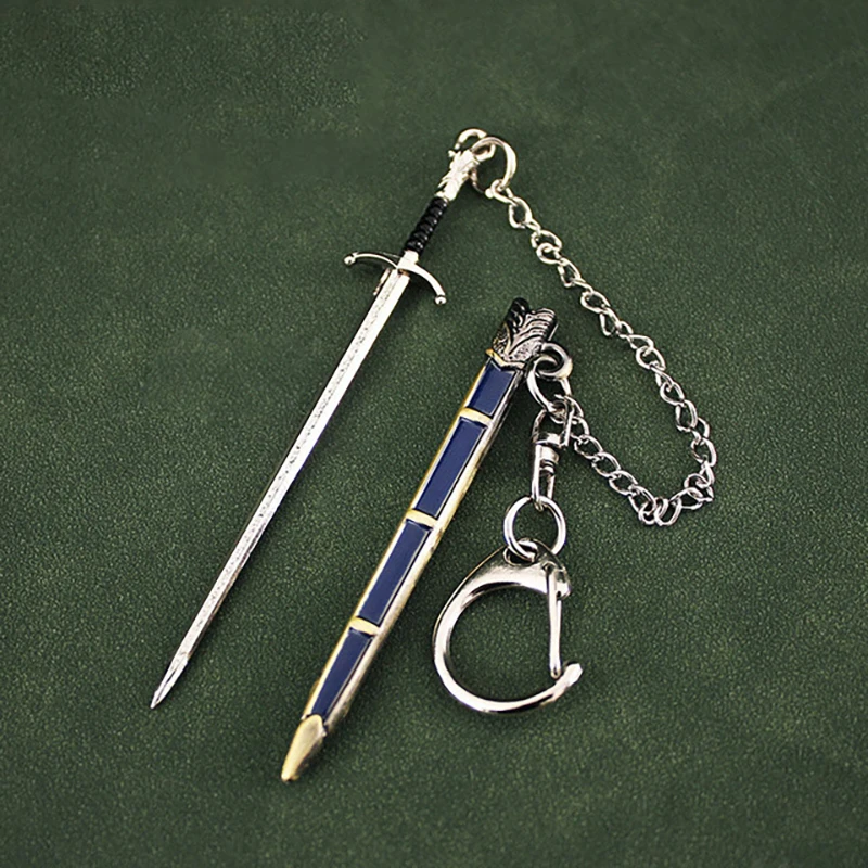 9cm Game TV Series Peripherals of Thrones Model Keychain for Men Mini Longclaw Sword Pendant Key Ring Fans Collectible Jewelry