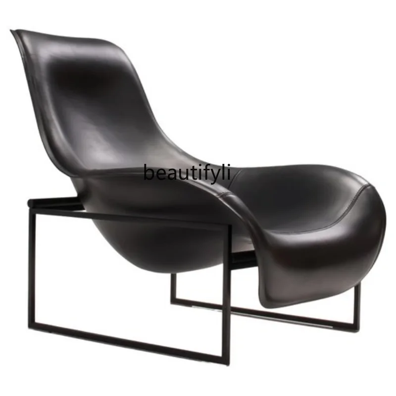 

Nordic Designer FRP Peaked Chair Reception Leisure Chair Shaped Sofa Recliner accent chairs for living room furniture