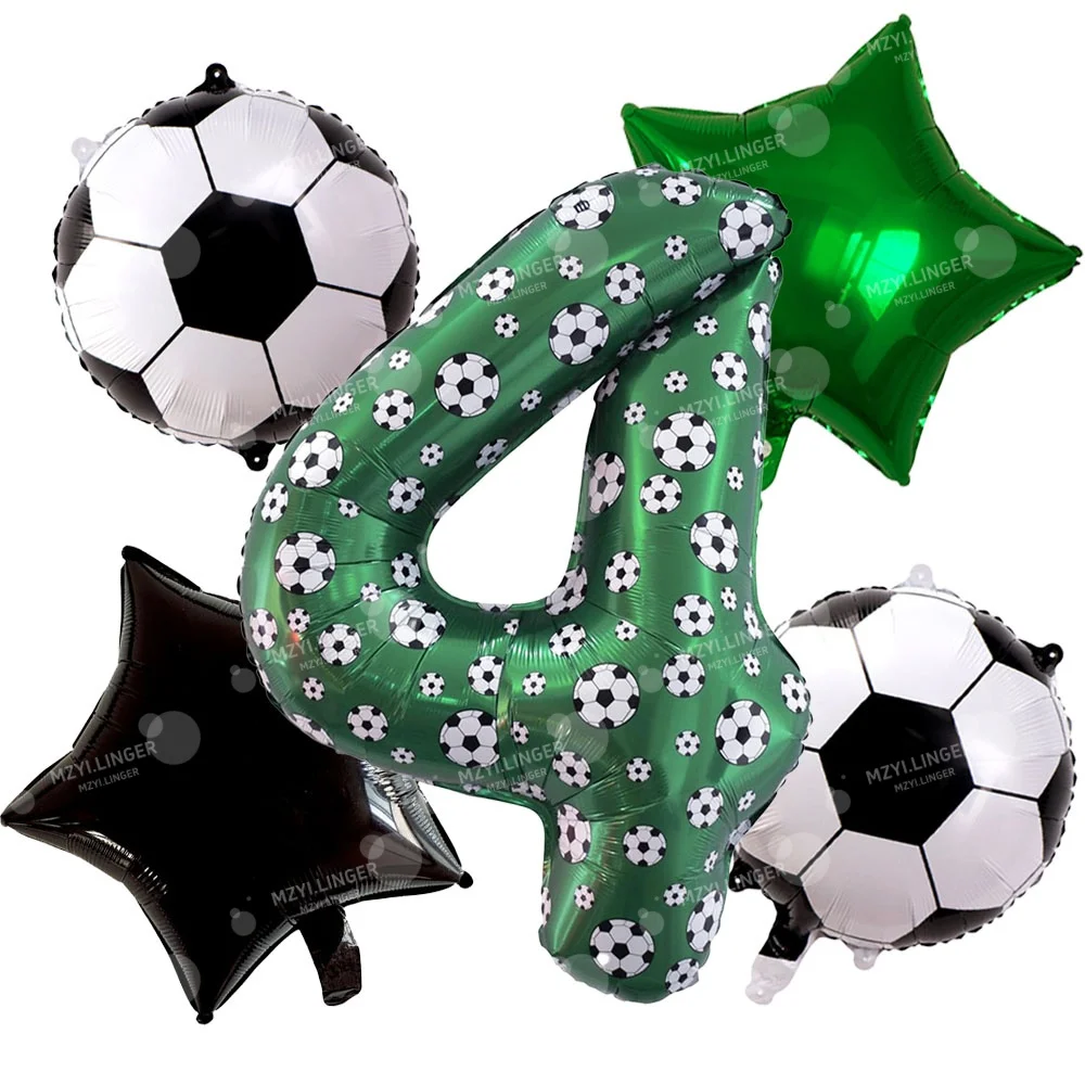 Fußball-Ballon-Set | Fußball-Themen Geburtstagsdekoration für Geburtstagsfeiern, Fußball-Party-Luftballons, Sport-Themen Partyzubehör – Detail 9