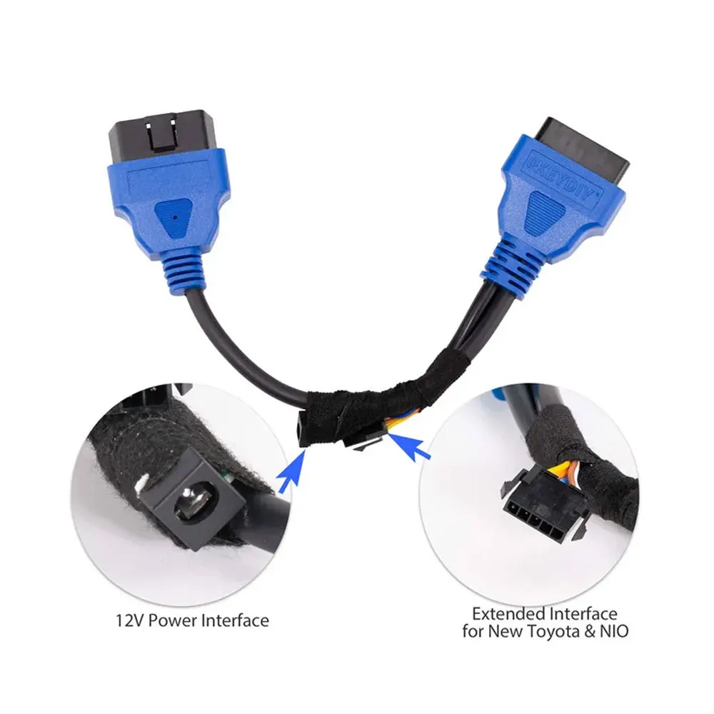 KEYDIY for Ford OBD Function Extension Cable for Ford After 2018 for All Keys Lost/ Alarm Reset/ Override Work with KD X4