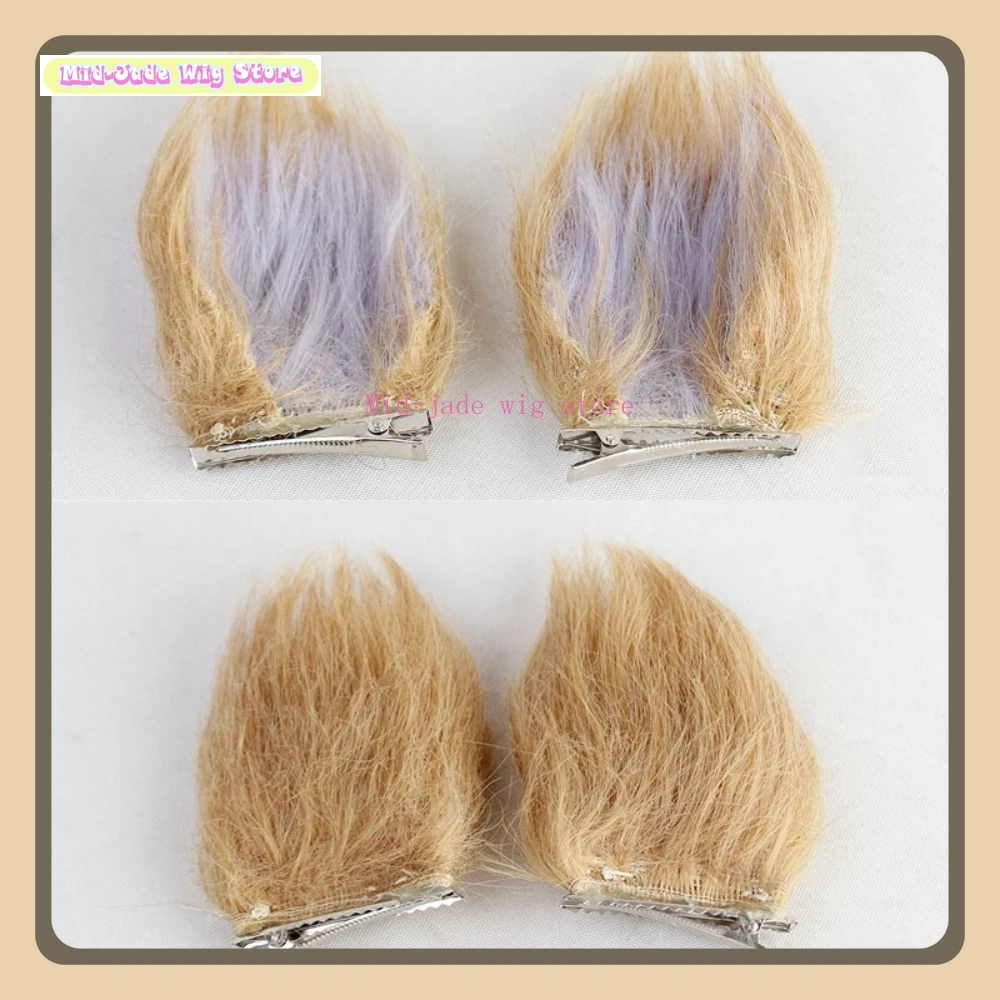 Parrucca cosplay Twisted Wonderland Ruggie Bucchi Anime Cosplay Party Capelli sintetici resistenti al calore + orecchie Negozio di parrucche Mid-jade