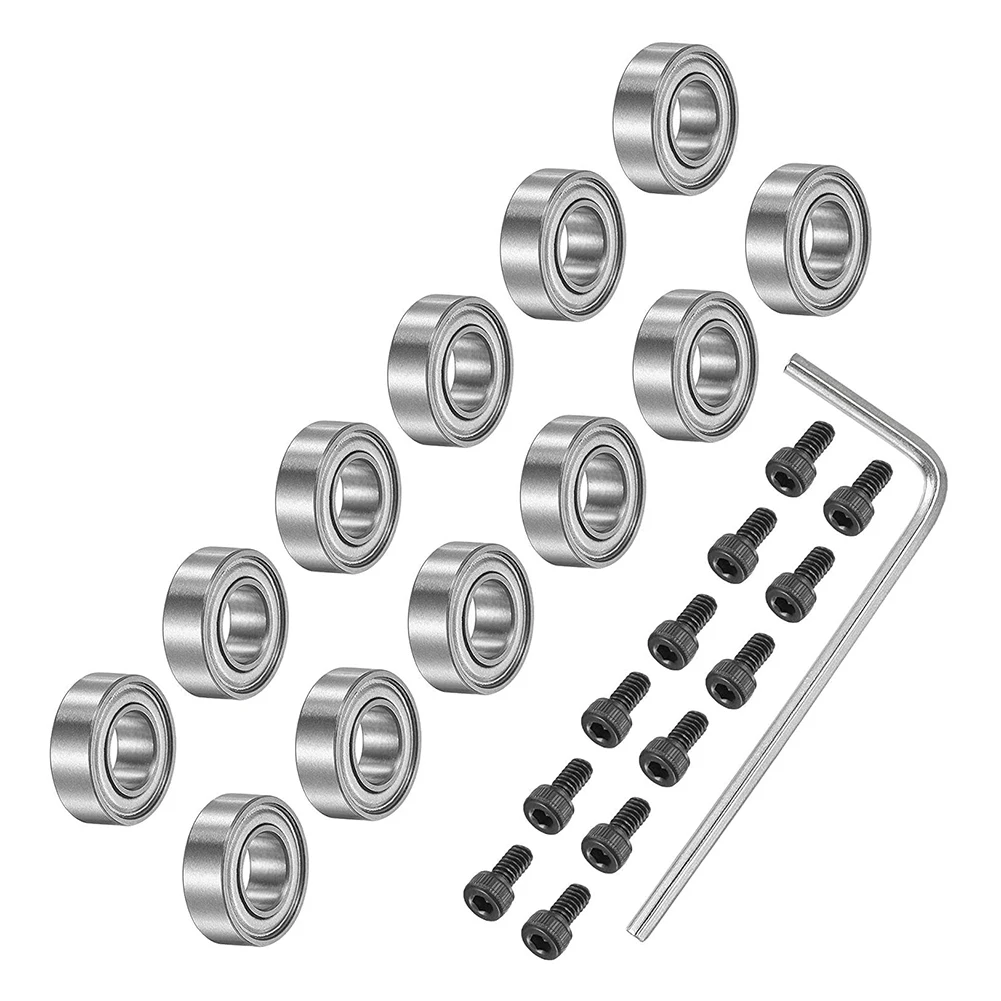 

Комплект аксессуаров для подшипников с винтами #5-40X1/4 дюйма, 12 шт., для фаски, концевых фрез, промышленных и коммерческих инструментов, аксессуары для подшипников