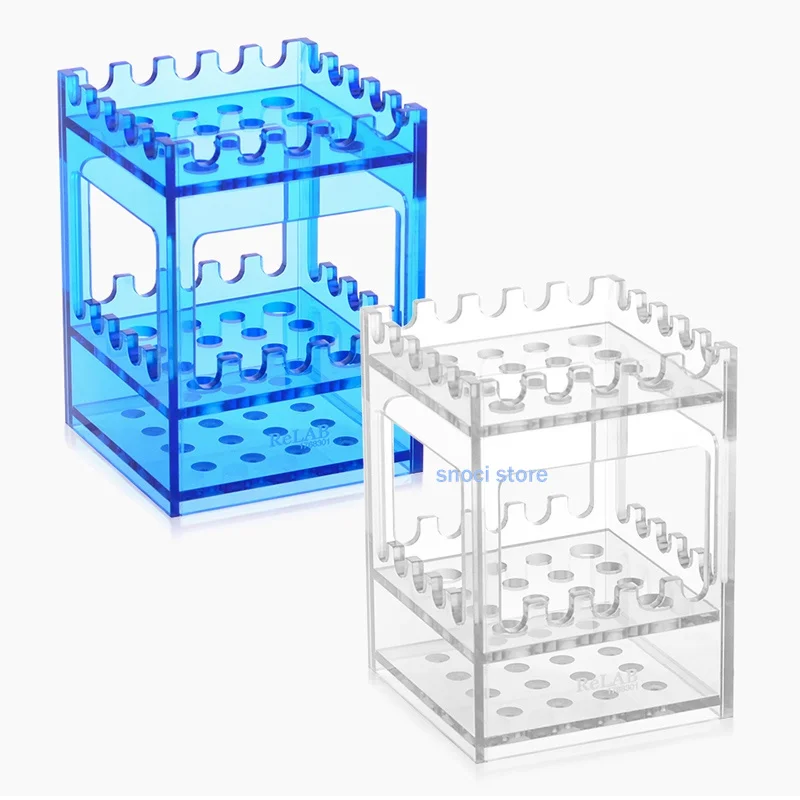 Laboratory Pipette Stand,  multifunction Plexiglass Pipettor Holder,thermometer rack dropper rack(Pipettes Not Included)  1Piece
