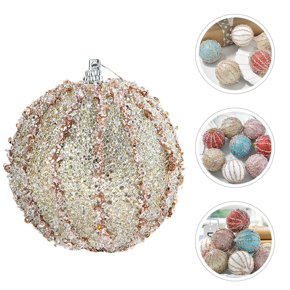 4 Pcs Christmas Decoration Ball Tree Decorations Holiday Hanging Balls Merry Ornaments Xmas Party Pendant