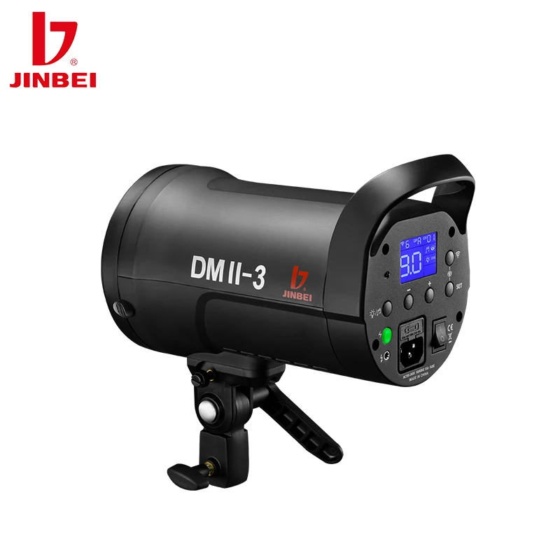 JINBEI DMII 300W Studio Flash Light Strobe Lighting COB 15W Modeling Lamp 2.4G Wireless Bowens Mount Studio Flash with TR-V6II