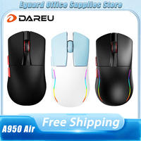 Dareu A950AIR Wireless Mouse P3395 Sensor Wird/2.4G/Bluetooth Gaming Mouse Lightweight 58g Long Battery Life PC Gamer Customized