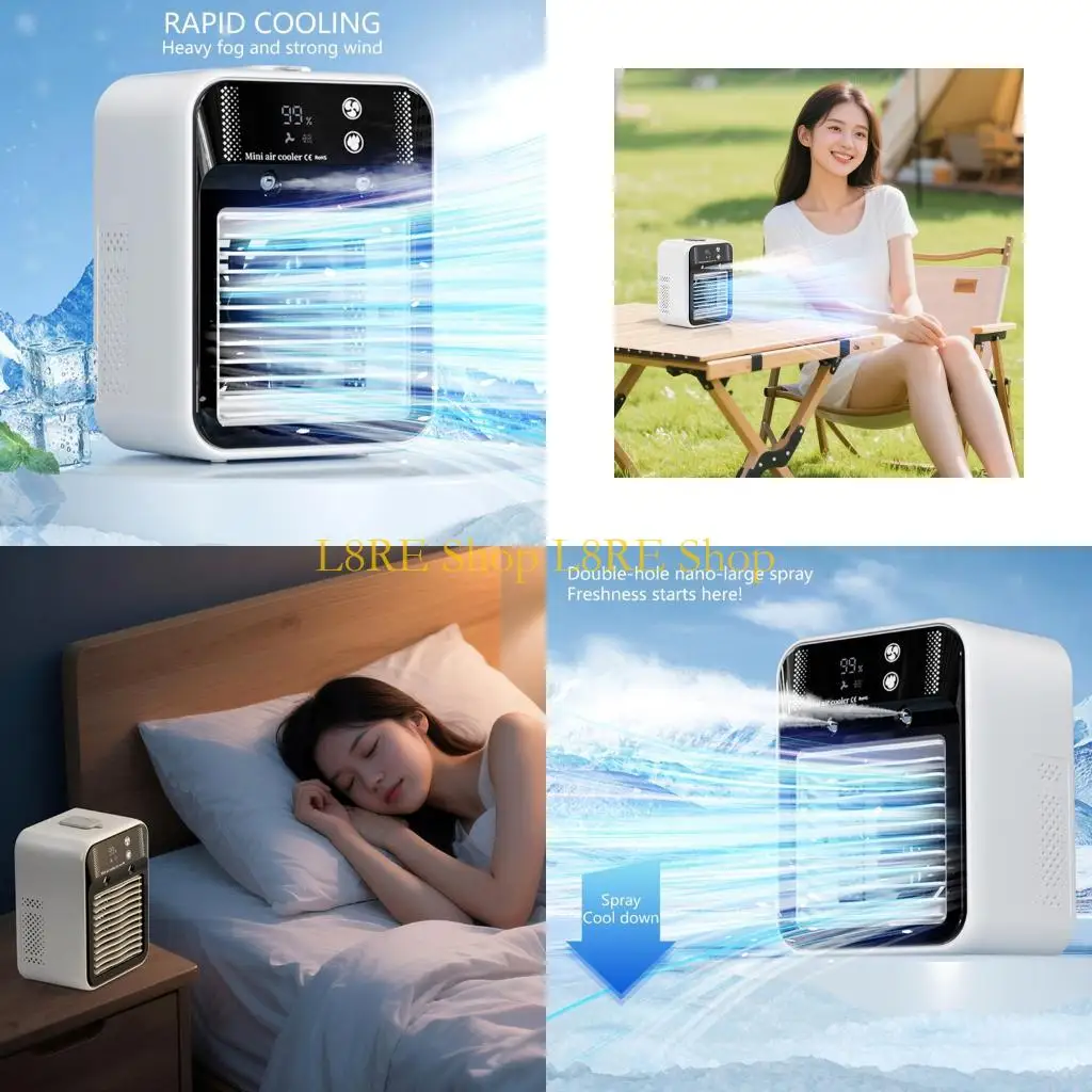 

Портативный кондиционер L8RE Portable 2 -й скорость испарительный воздухохудок вентилятор вентилятора воздуха вентилятора