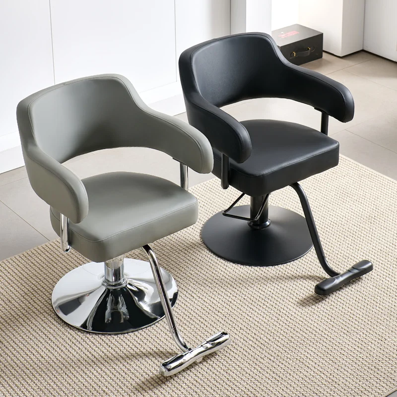 

Hairdressing Hair Barber Chair Commercial Salon Supplies Shampoo Tray Swivel Barber Chair Aesthetic Luxury Commercial Furniture