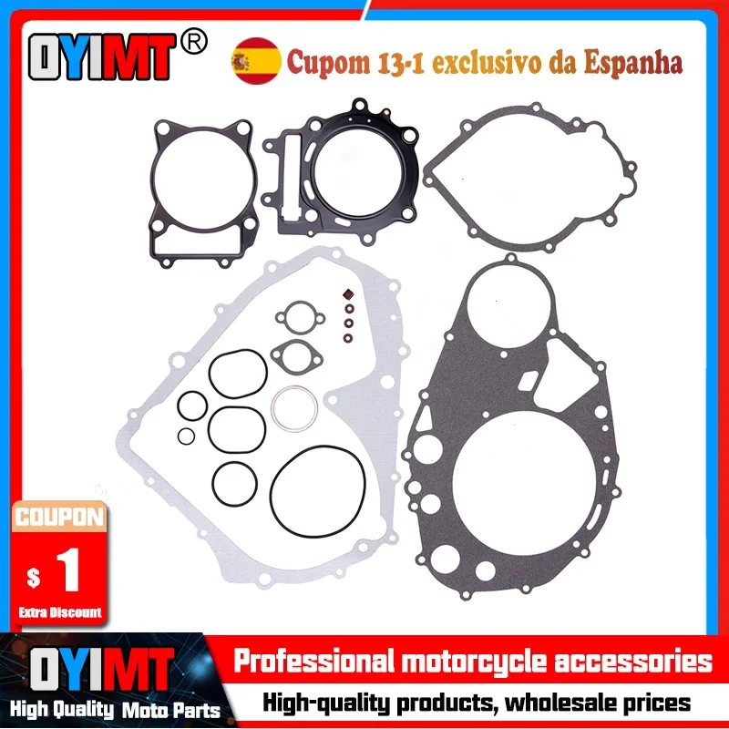 Kit de juntas de cilindro de motocicleta para Arctic Cat XC450 XR 500 Prowler HDX 500 Alterra TRV 500 425 450 4x4 GT EFI