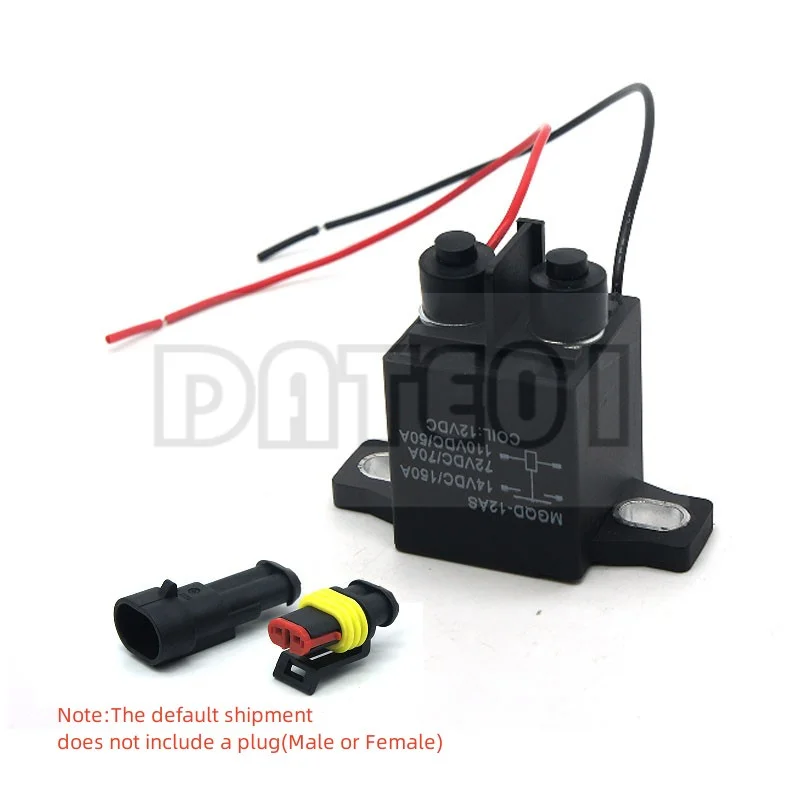 150A Relay Strong Magnetic Arc Extinguishing Automotive DC High Voltage Electromagnetic Relay DC12V24V48VDC72VDC Normally Opened