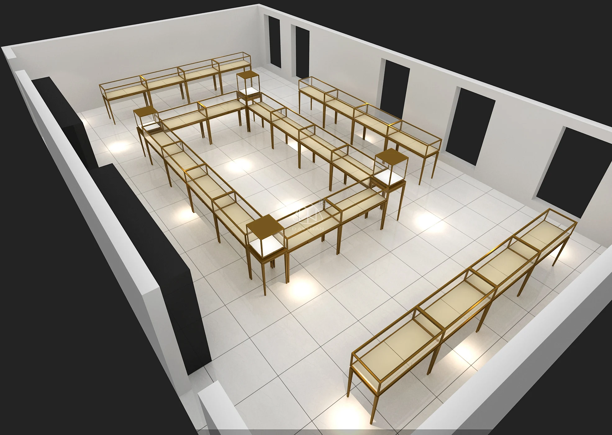 11 Wood Glass Showcase Fashion Jewelry Shop Display Decoration Vitrine  Bijouterie Smart Watch Display Showcase