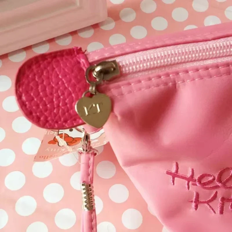 Sanrio Hello Kitty косметичка водонепроницаемая и красивая сумка для хранения девушек мультфильм Kawaii большая вместительная сумка из искусственной кожи лучшая подарочная сумка