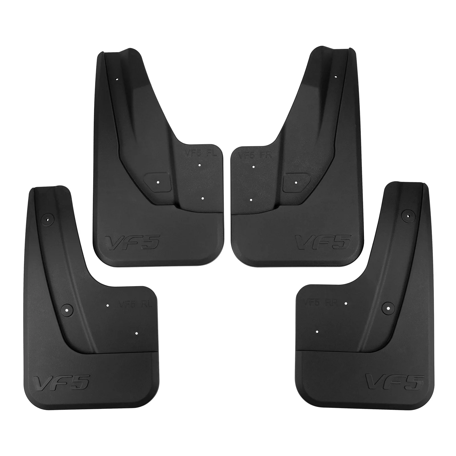 اللوحات الطينية لـ VinFast VF 5 2022-2025 واقيات رذاذ البرق واقيات الطين الأمامية والخلفية ملحقات السيارة