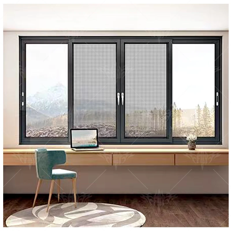 Windows Thermal Break Aluminium Window Sliding Aluminum Alloy Frame Double Glass Sliding windows