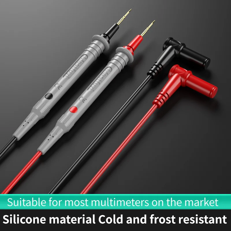 MASTFUYI Universal Multimeter Probes, 1000V 20A Test Leads with Precision Needle Tips, Soft Silicone Wire