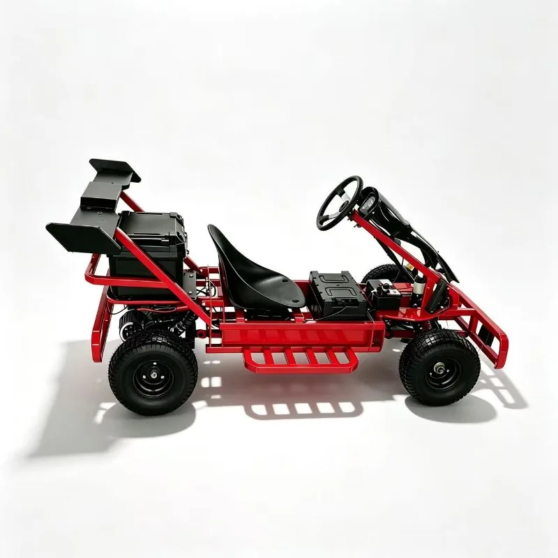 Adult electric off-road kart, all-terrain recreational drifter with tail