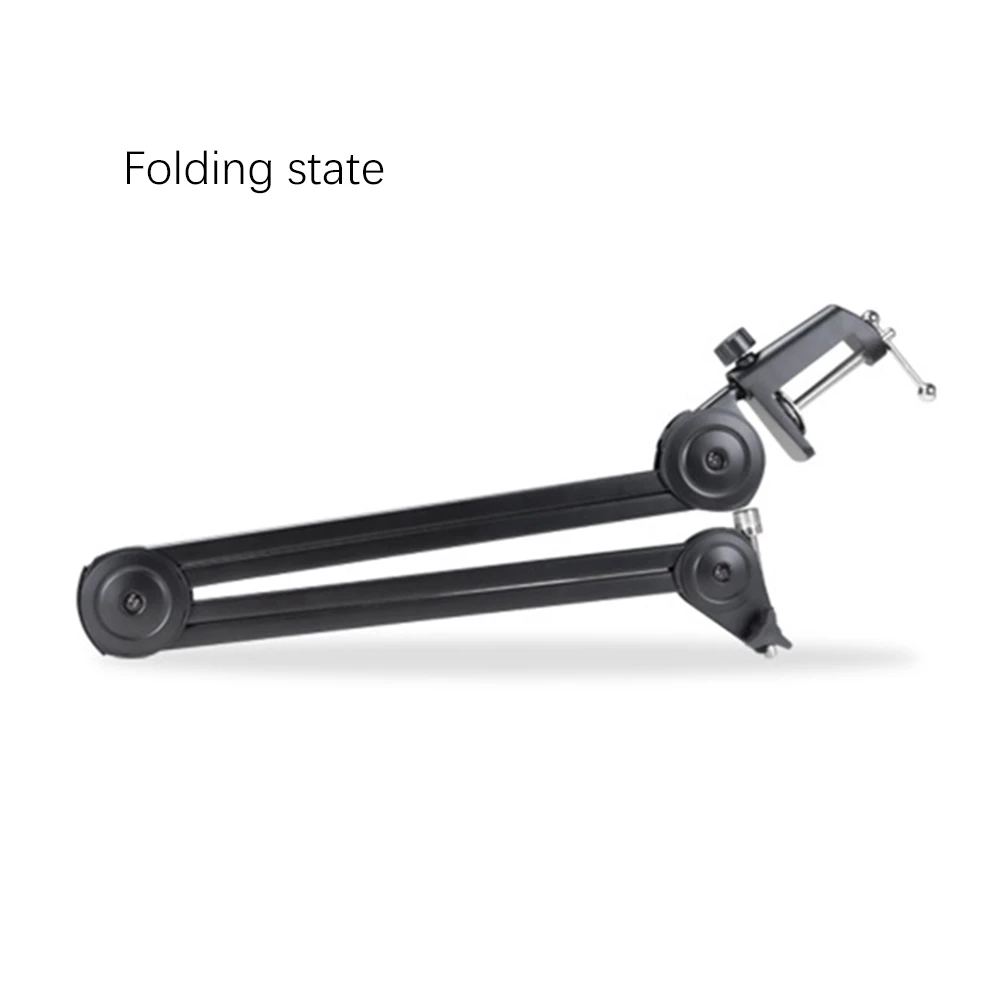 

HFES Microphone Mount Adjustable Rotatable Cantilever Scissors Long Bracket Spring-Free Cantilever Desktop Stand