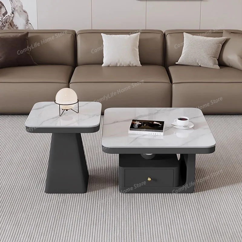 

Moving Storage Coffee Table Accessories Decoration Luxury Bedroom Modern Drawers Side Table Standing Meubles Home Furniture