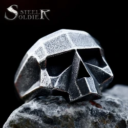 Steel Soldier New Design Stainless Steel new look Vintage Skull Ring Punk Style Ring Retro Jewelry