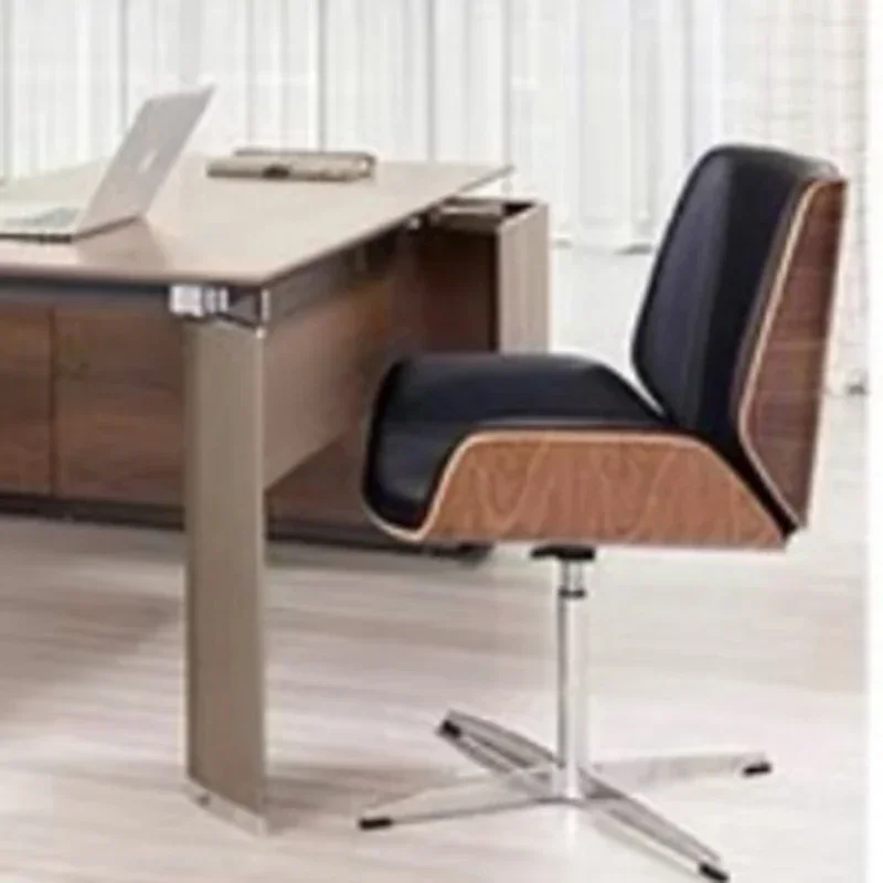 Designer Study Office Chair Salon Arm Desk Leather Lazy Throne Nordic Vanity Office Chair Living Room Taburete Home Furniture