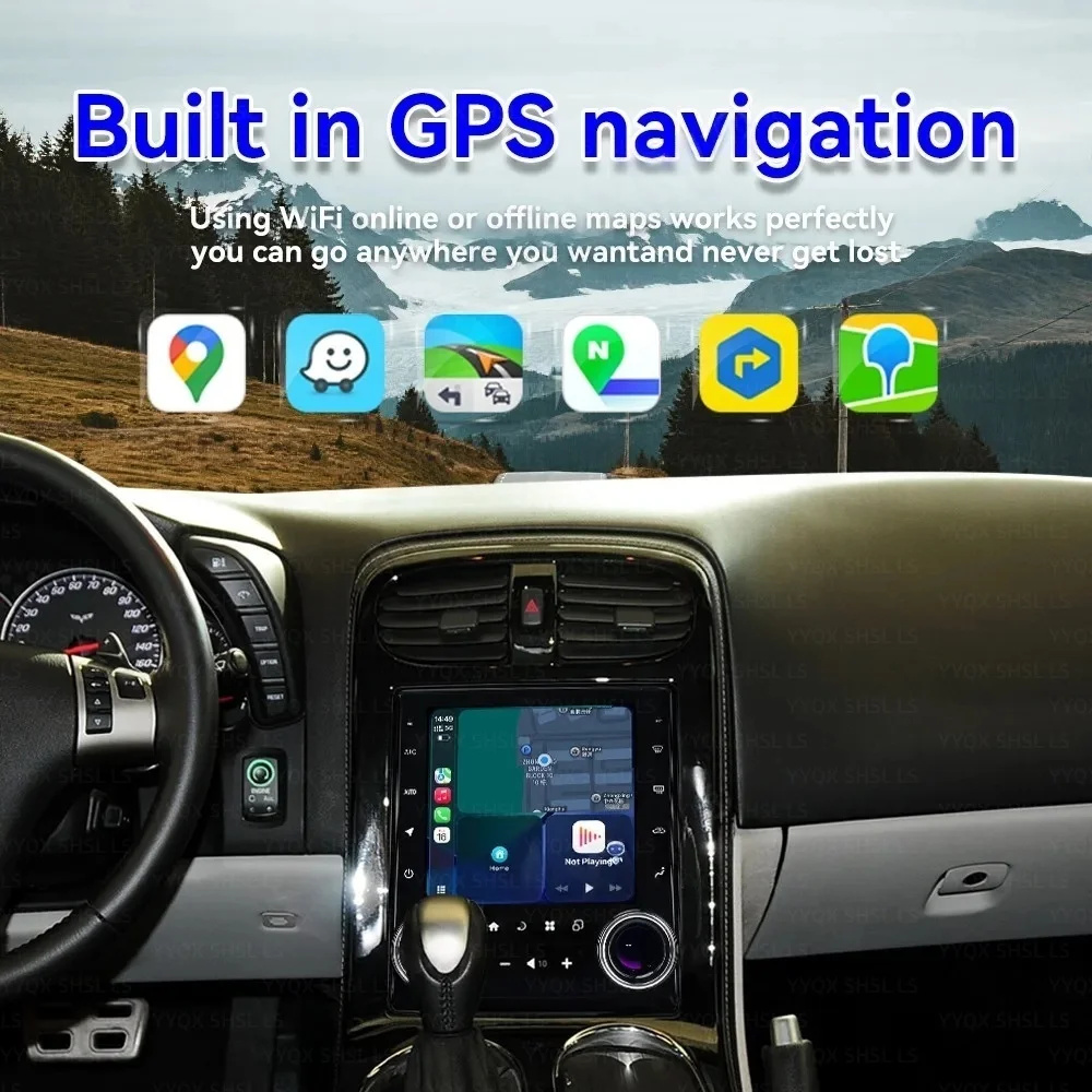ls Android Auto Car Multimedia Player For Chevrolet Corvette C6 2005-2013 Carplay Screen GPS Navigation Audio Radio BT Headunit