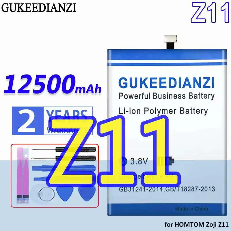 

Mobile Phone Battery Long-Lasting 12500Mah For Homtom Zoji Z11