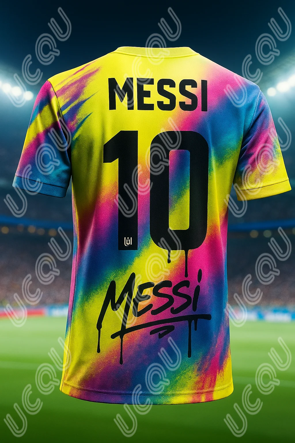 

2025 new Men's Messi 10 Soccer Jersey Graffiti Art Short Sleeve Football Shirt Training Sports Apparel Moto Theme