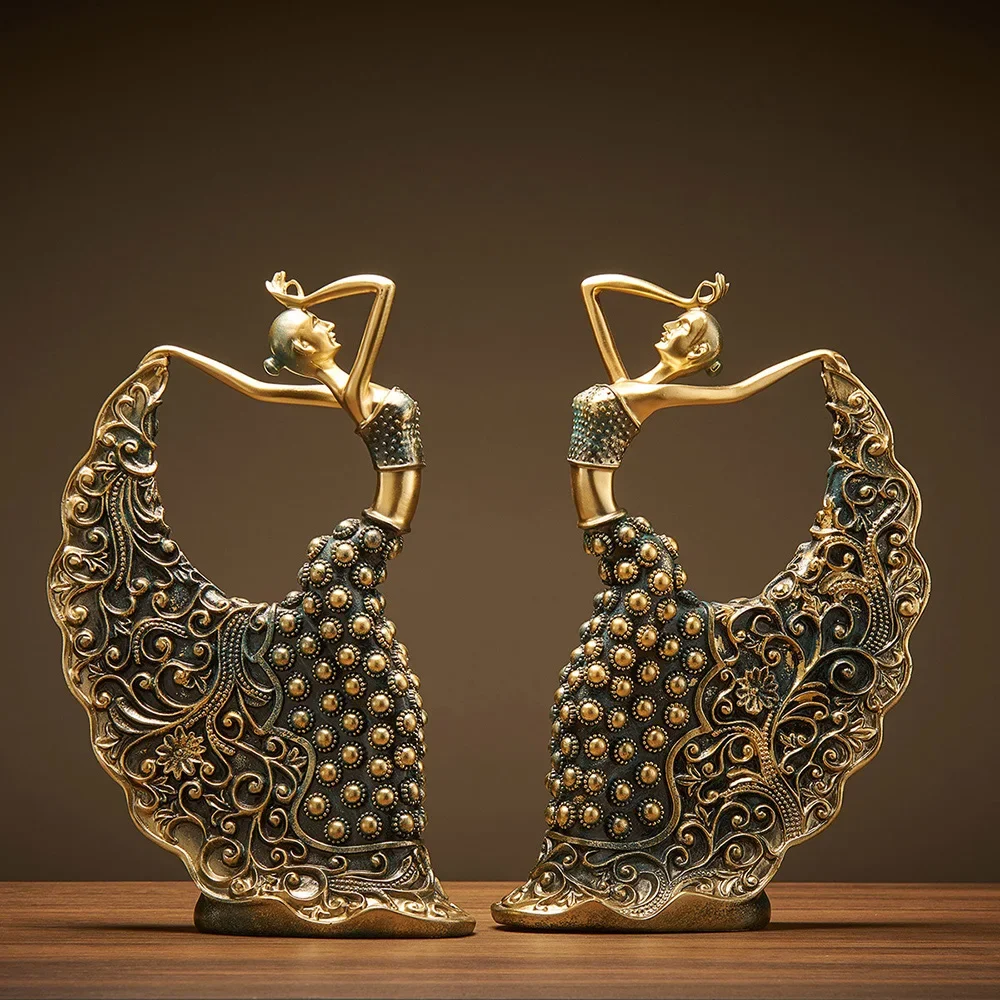 Pfau Tänzer Modell Luxus Atmosphäre Dekoration Home Wohnzimmer Dekoration Keramik abstrakte Skulptur Kunst Dekoration Statue