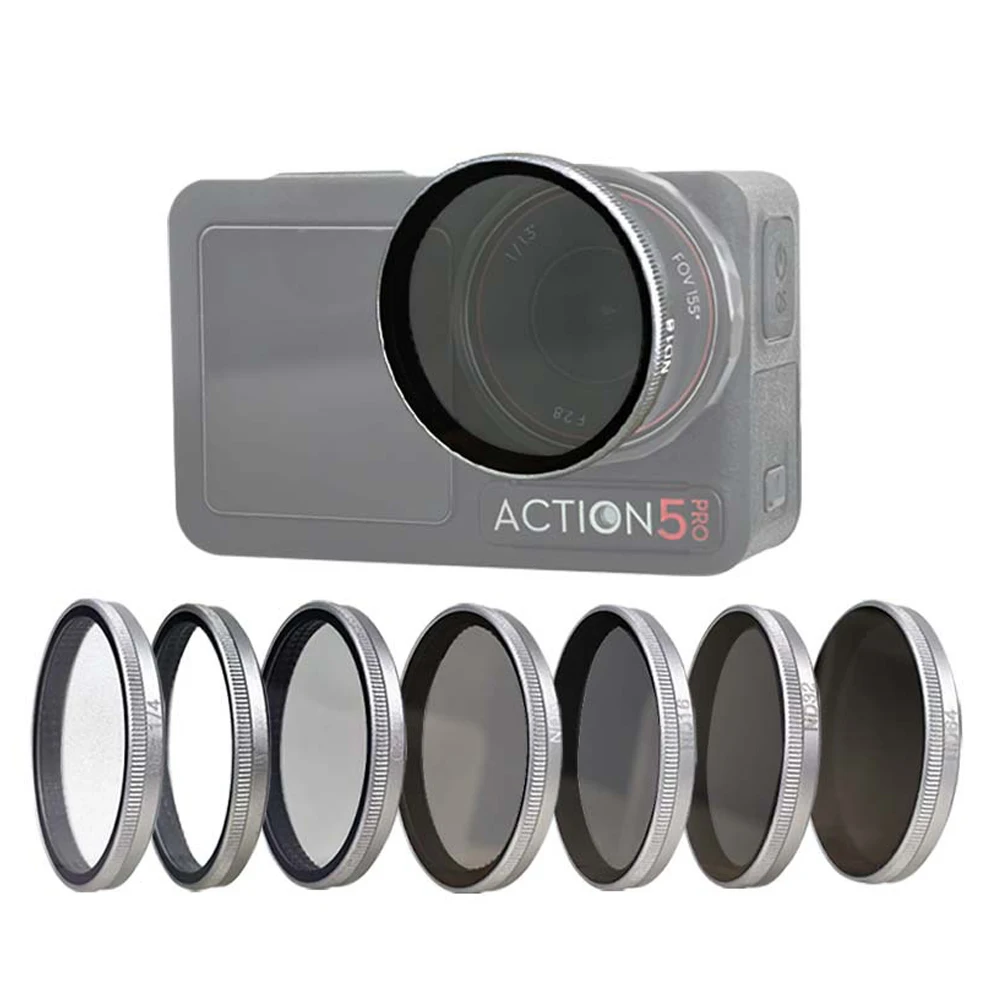 

Camera Lens Filter For DJI Osmo Action5 pro 4 3 UV CPL Polarizing Protective ND8 ND16 ND32 ND64 Camera Filter Accessories