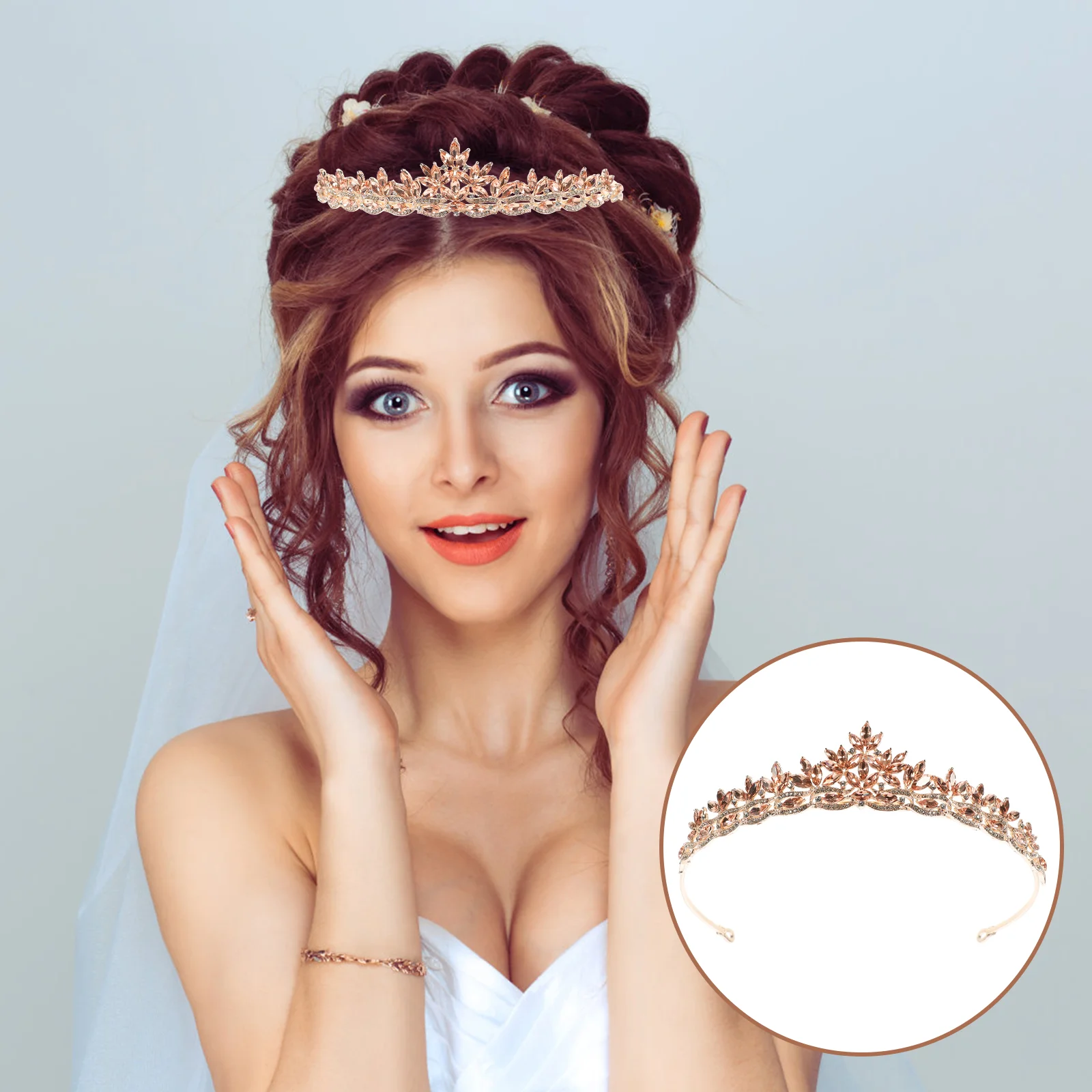 Crown Girl Accessories Girls Hair Accesories Headband Wedding Women Headdress Bridal Decor Decorate