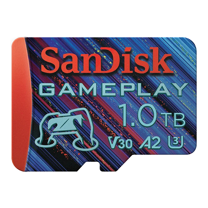 SanDisk 1TB TF (MicroSD) Memory Card, A2 U3 V30 4K,  Read Speed 190MB/s, Dedicated for Game Consoles & Handheld Game Devices