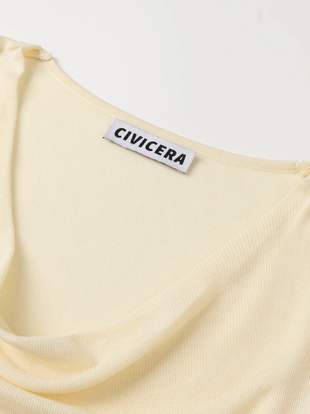 เสื้อถัก CIVICERA Unique Sli Svel สำหรับผู้หญิง แฟชั่นฤดูร้อน ทรงเข้ารูป คอปก ผ้าคอตตอนผสม เหมาะสำหรับใส่ไปทำงาน