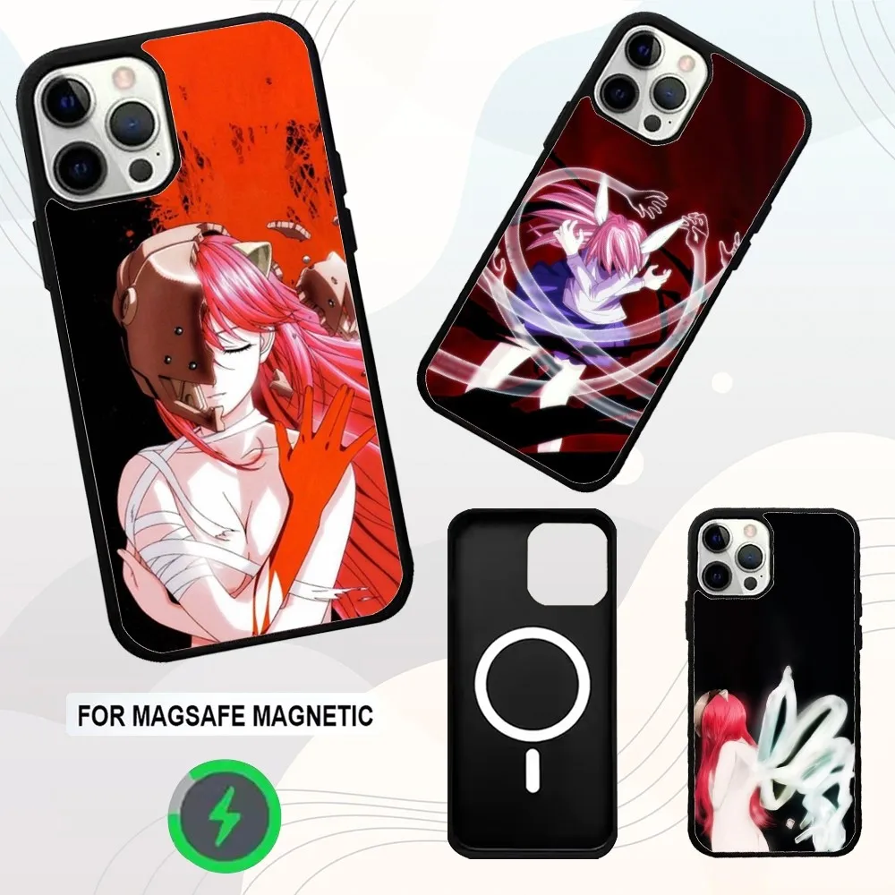 

E-Elfen Comic L-Lied Phone Case For iPhone 16e,16,15,14,13,12,11,Plus,Pro,Max,Mini Magsafe Magnetic Wireless Charging