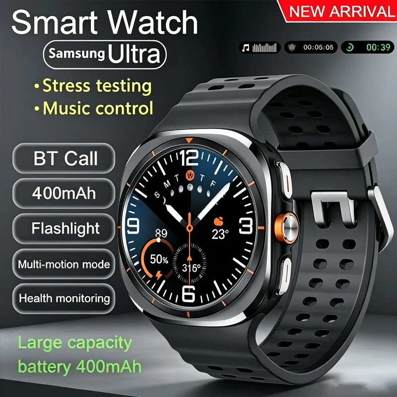 Image of Neue Watch 9 mini GPS-Tracker NFC Smartwatch für Männer, Amoled Always-On-Display, Gesundheitsüberwachung, Uhr, BT-Gespräche, Galaxy Smartwatch für Frauen