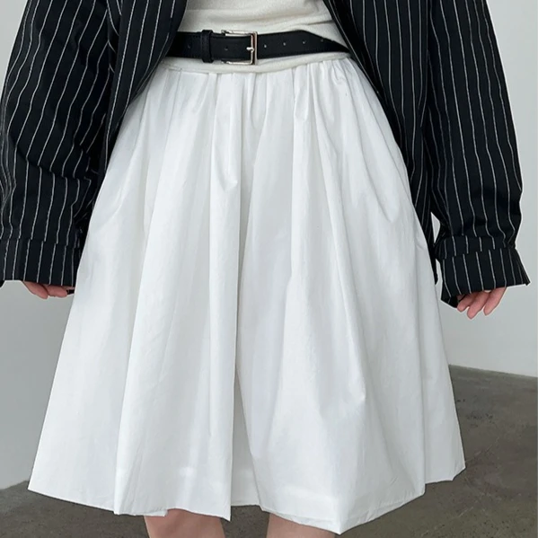 

Skirts Women Short Skirt A Line Elastic Waist Slim Fit Elegant Splice Solid Casual Regular Sweet Y2k Streetwear Work 2026